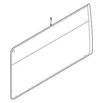 Ford OE - Side Loading Door - Glass & Hardware (Sliding, With Medium, High Roof)