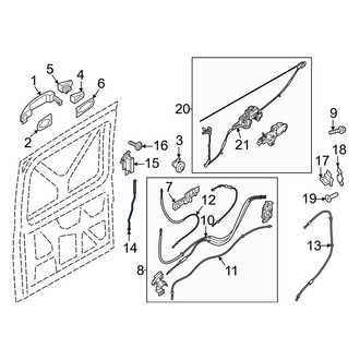 Ford OE - Right Door Lock Operating Rod
