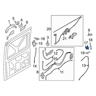 Ford OE - Right Sliding Door Striker