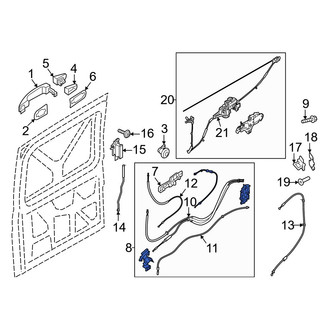 Ford OE - Right Sliding Door Latch