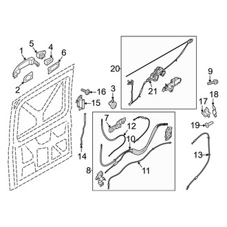 Ford OE - Side Loading Door - Lock & Hardware (Sliding)