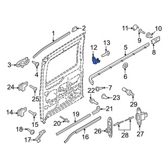 Ford OE - Right Upper Sliding Door Roller