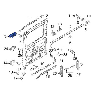 Ford OE - Right Upper Sliding Door Roller