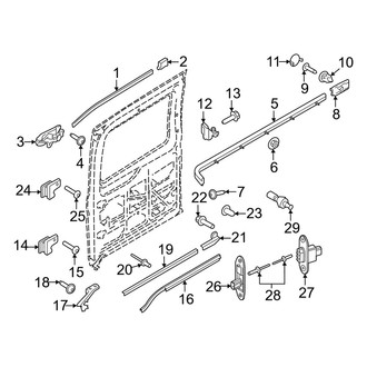 Ford OE - Side Loading Door - Door Hardware (Sliding Door Tracks)