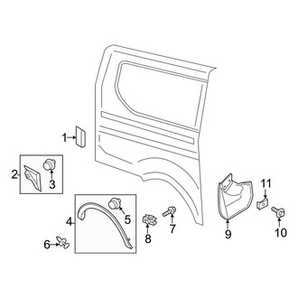 Ford OE - Side Panel - Exterior Trim (Passenger Side)
