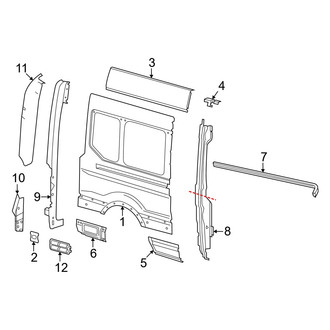 Ford OE - Side Panel & Components (Passenger Side)