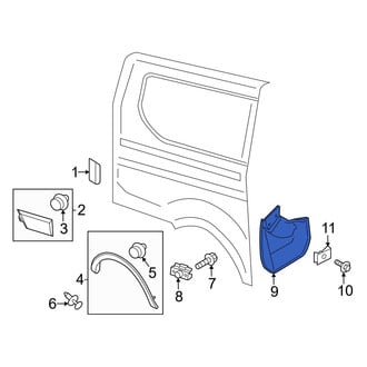 Ford OE - Rear Right Mud Flap