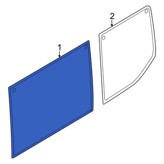 Ford OE - Right Sliding Door Glass
