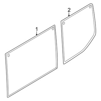 Ford OE - Side Panel - Glass (Passenger Side)