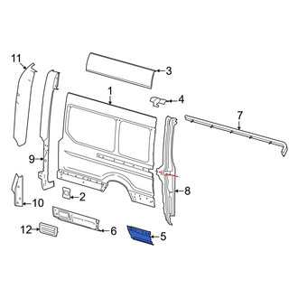 Ford OE - Rear Right Lower Forward Quarter Panel Extension