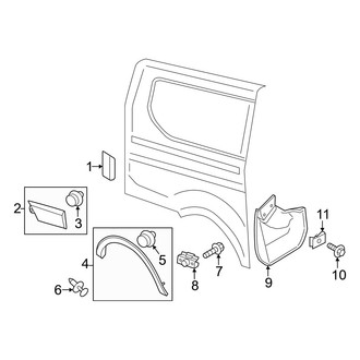 Ford OE - Side Panel - Exterior Trim (Passenger Side)