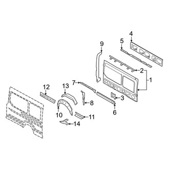 Ford OE - Side Panel - Inner Structure (Passenger Side)
