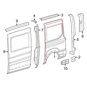 Ford OE - Side Panel & Components (W/O Side Door, Driver Side)