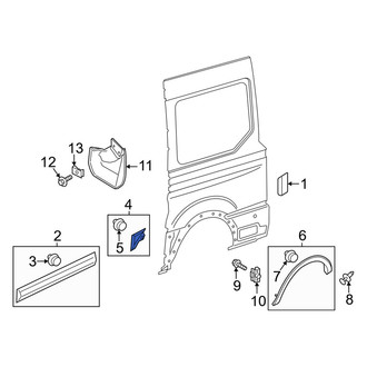 Ford OE - Rear Left Side Body Panel Molding