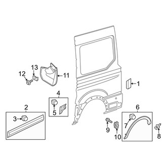 Ford OE - Side Panel - Exterior Trim (W/O Side Door, Driver Side)
