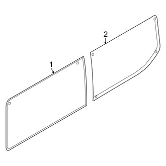 Ford OE - Side Panel - Glass (W/O Side Door, Driver Side)