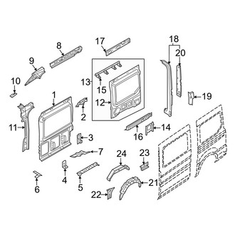 Ford OE - Side Panel - Inner Structure (W/O Side Door, Driver Side)