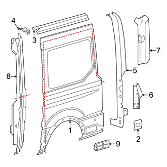 Ford OE - Side Panel & Components (With Side Door, Driver Side)