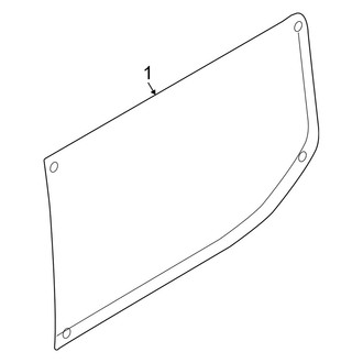 Ford OE - Side Panel - Glass (With Side Door, Driver Side)