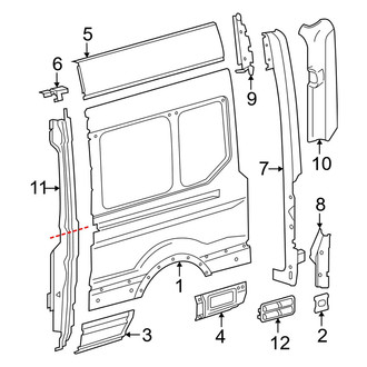 Ford OE - Side Panel & Components (With Side Door, Driver Side)