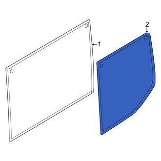 Ford OE - Rear Left Rearward Quarter Glass