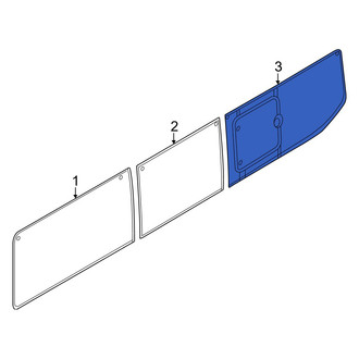 Ford OE - Rear Left Rearward Quarter Glass