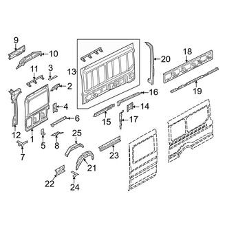 Ford OE - Side Panel - Inner Structure (W/O Side Door, Driver Side)