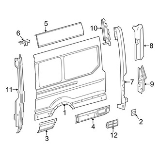 Ford OE - Side Panel & Components (With Side Door, Driver Side)