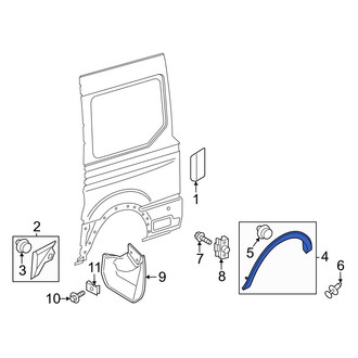 Ford OE - Front Right Forward Wheel Arch Molding
