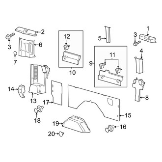 Ford OE - Side Panel - Interior Trim (With Side Door, Driver Side, With Window)