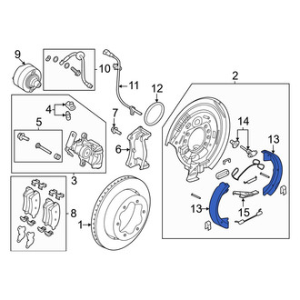 Ford OE - Rear Parking Brake Shoe