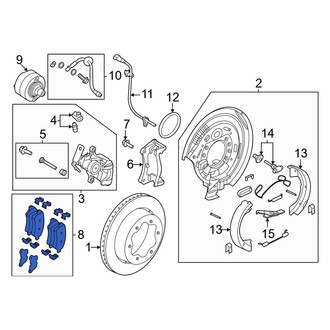 Ford OE - Rear Disc Brake Pad Set