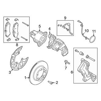 Ford OE - Rear Suspension - Brake Components (Electrical Parking Brake)