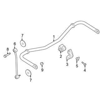 Ford OE - Rear Suspension - Stabilizer Bar & Components