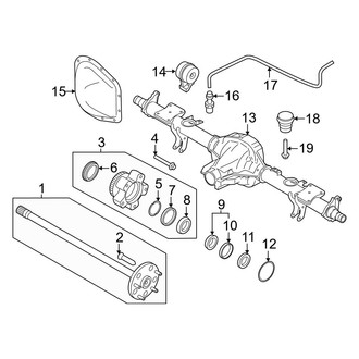 Ford OE - Rear Suspension - Rear Axle (Single Rear Wheels)