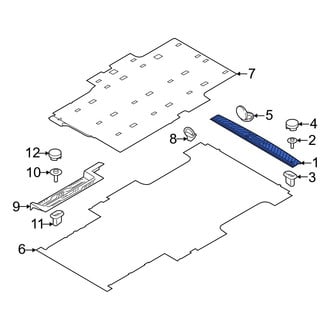 Ford OE - Rear Rearward Door Sill Plate