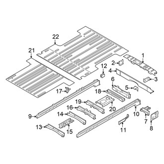 Ford OE - Rear Body & Floor - Floor & Rails