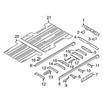 Ford OE - Rear Body & Floor - Floor & Rails (Single Rear Wheels)