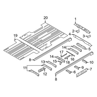 Ford OE - Rear Body & Floor - Floor & Rails (Dual Rear Wheels)