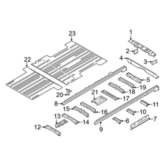 Ford OE - Rear Body & Floor - Floor & Rails