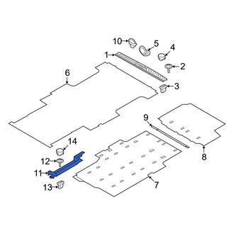 Ford OE - Rear Left Forward Door Sill Plate