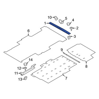 Ford OE - Rear Rearward Door Sill Plate