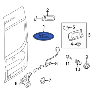 Ford OE - Rear Right Door Emblem
