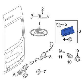 Ford OE - Front Left Door Molding