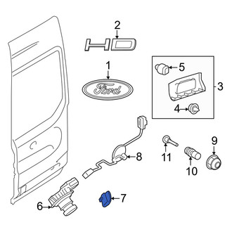 Ford OE - Rear Right Park Assist Camera Housing