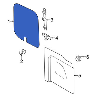 Ford OE - Rear Right Upper Inner Door Interior Trim Panel