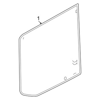 Ford OE - Back Door - Glass & Hardware (Driver Side)