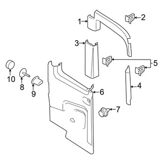 Ford OE - Back Door - Interior Trim (Driver Side), (XL / XLT)