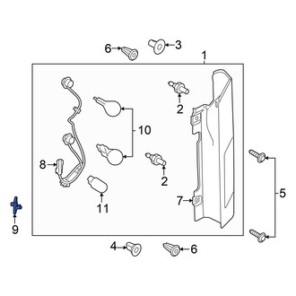 Ford OE - Rear Right Tail Light Socket