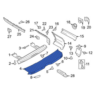 Ford OE - Rear Bumper Cover